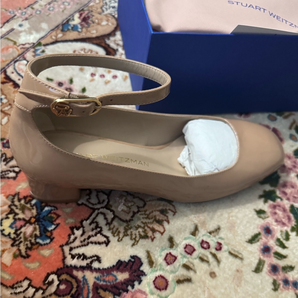 Brand New Stuart Weitzman Women's Nude Ankle Strap Heels